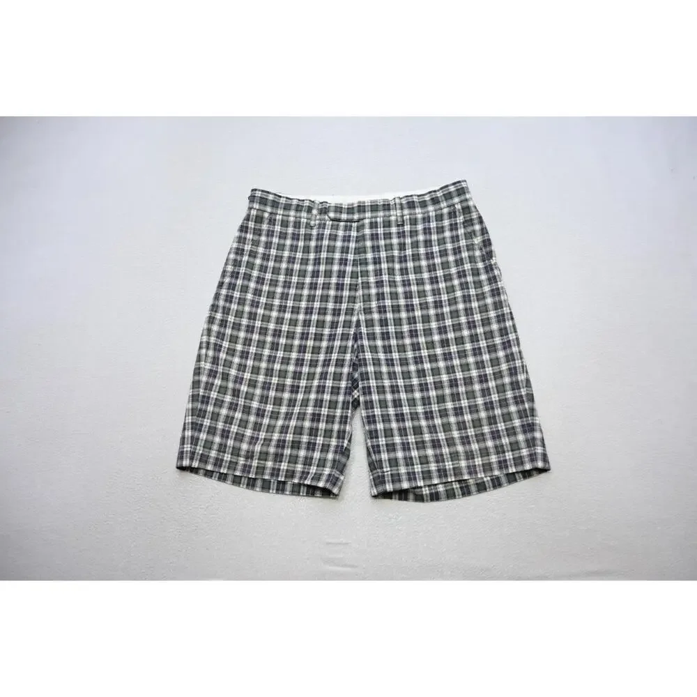 Nike Golf Shorts Dri Fit‎ Stretch Plaid Tour Performance Flat 12